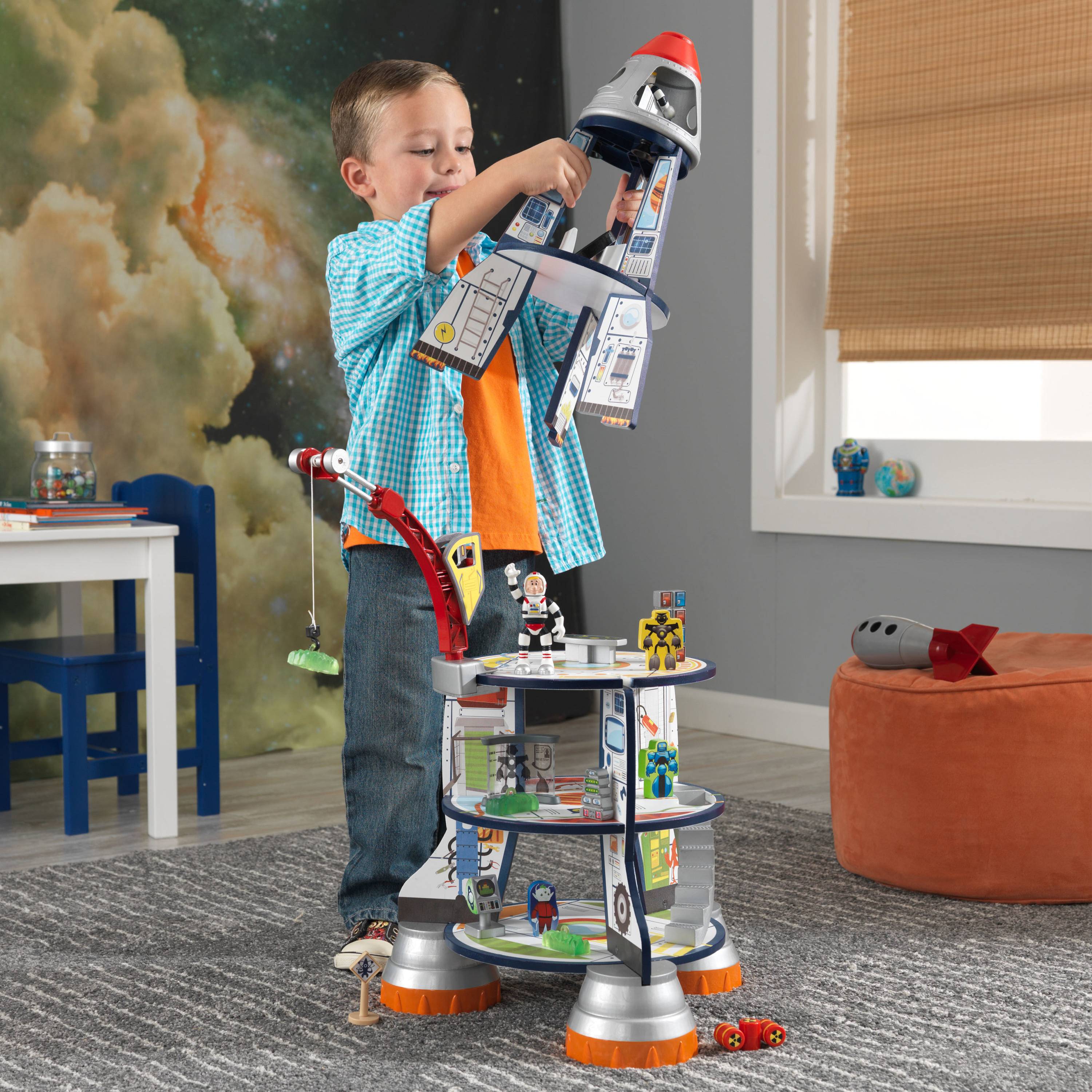 Купить подарок мальчику 10. Игровой набор kidkraft космический корабль 63443_ke. Игровой набор "космический корабль" (Rocket ship). Кидкрафт ракета. Необычные игрушки для мальчиков.