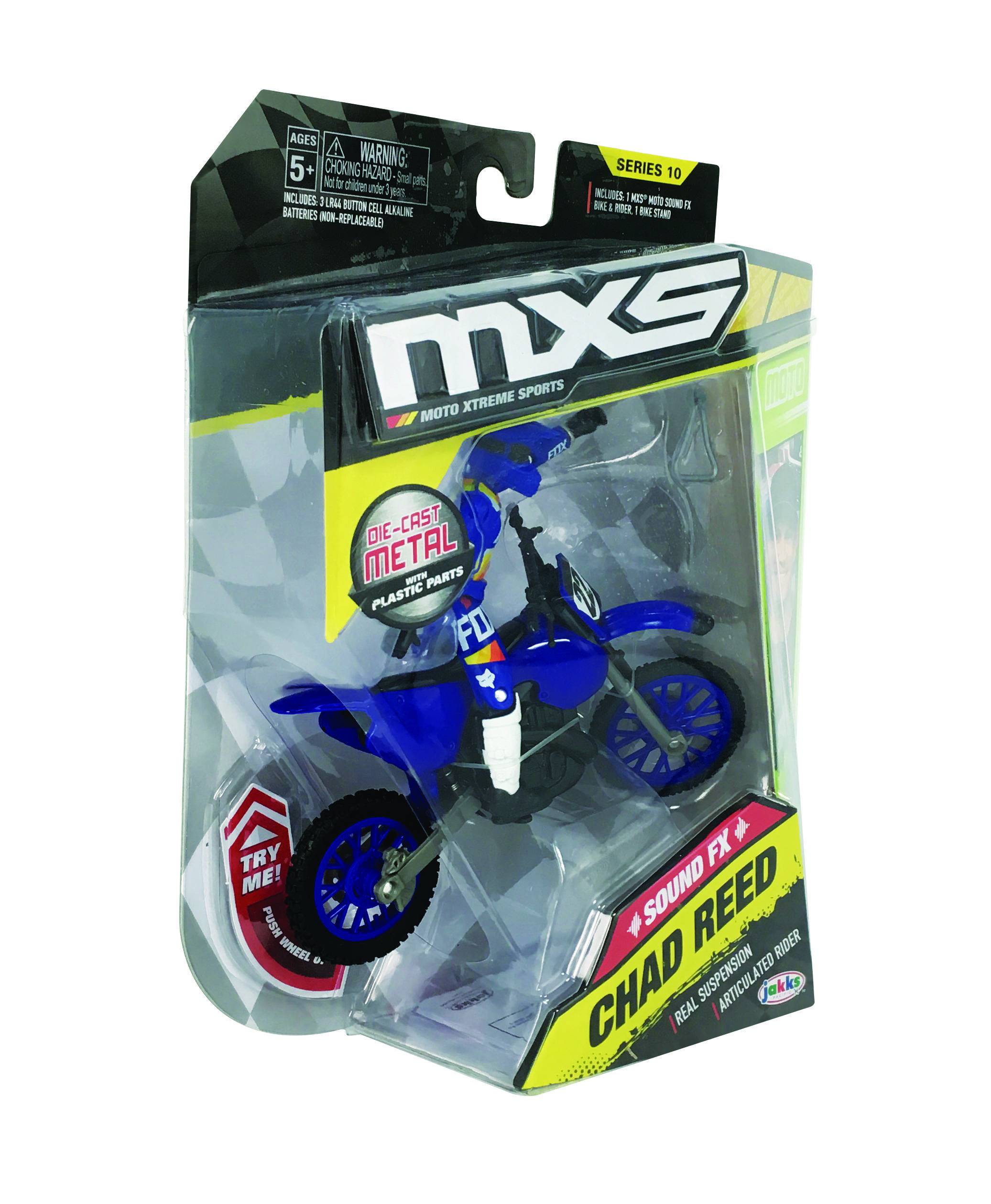 MXS Moto Xtreme Sports Series 10 Diecast Bike and Rider with Sound FX -  Chad Reed | Играландия - интернет магазин игрушек