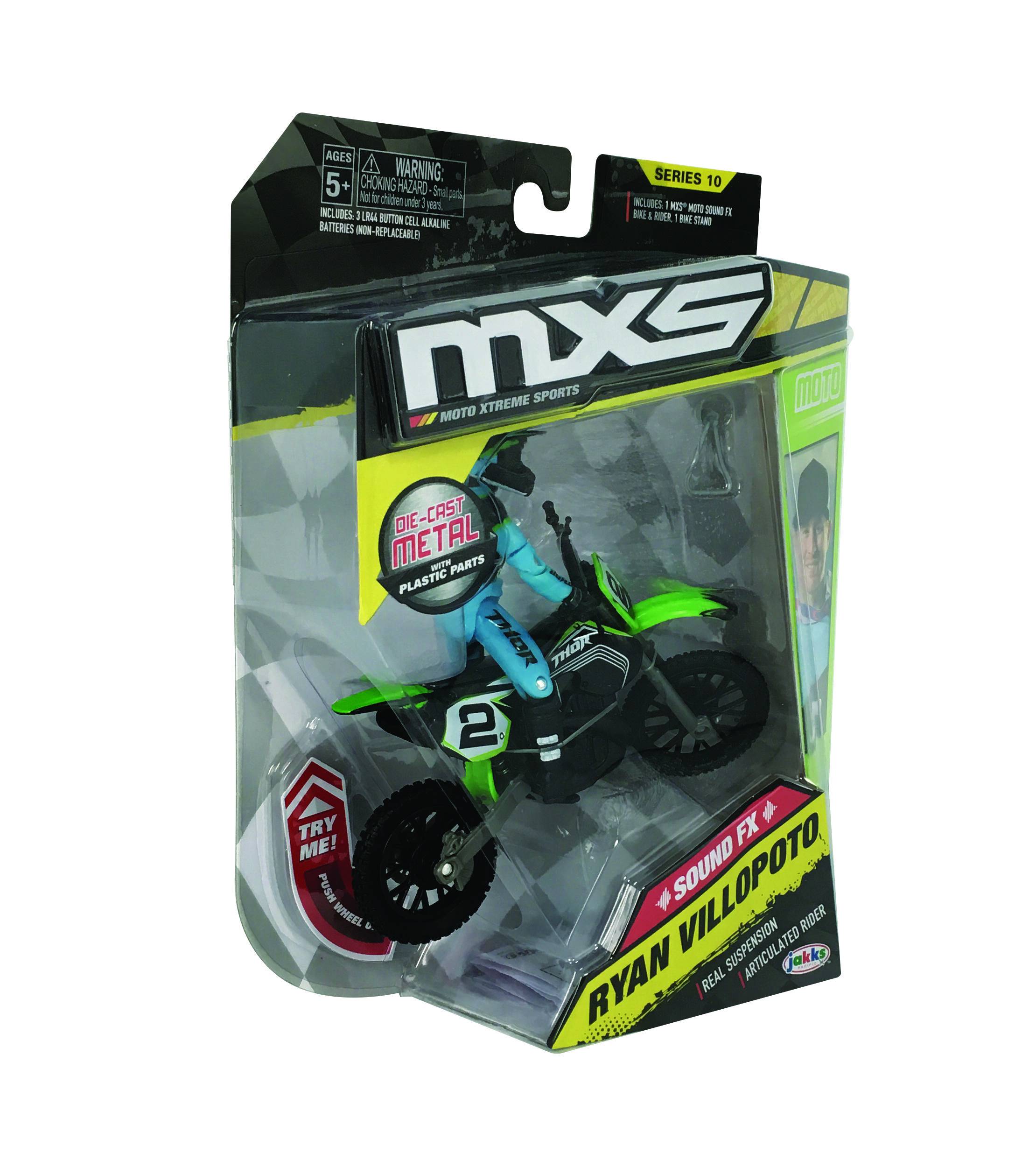 MXS Moto Xtreme Sports Series 10 Diecast Bike and Rider with Sound FX -  Ryan Villopoto | Играландия - интернет магазин игрушек