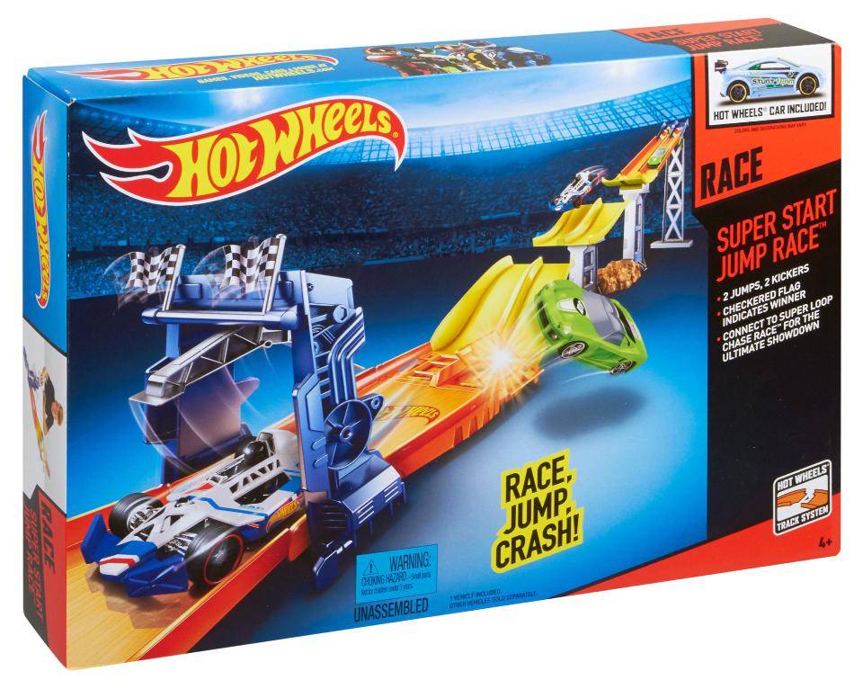 hot wheels super start jump race track set