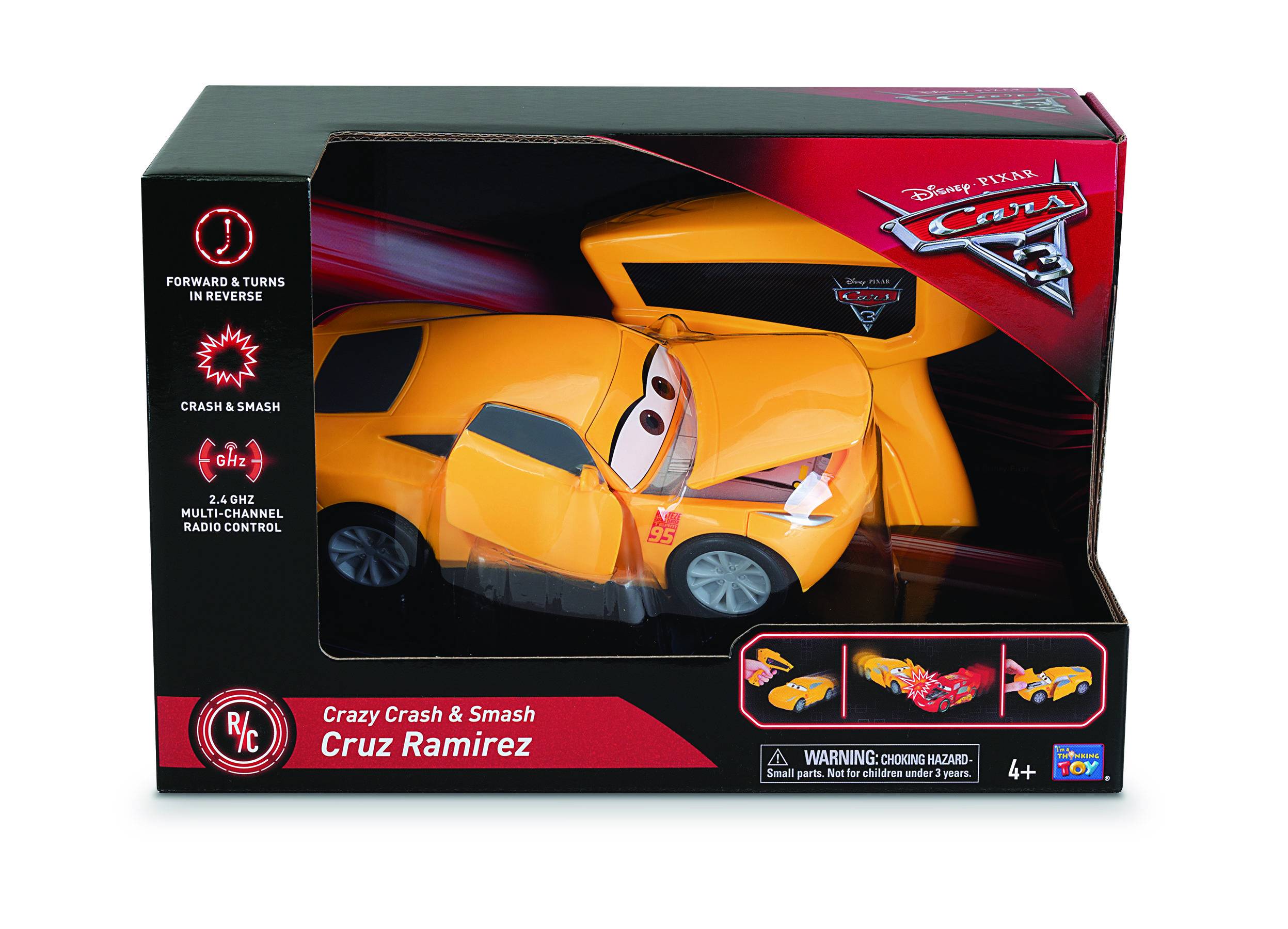 Disney Pixar Cars 3 Radio Control Car - Crazy Crash and Smash Cruz Ramirez  2.4 GHz | Играландия - интернет магазин игрушек