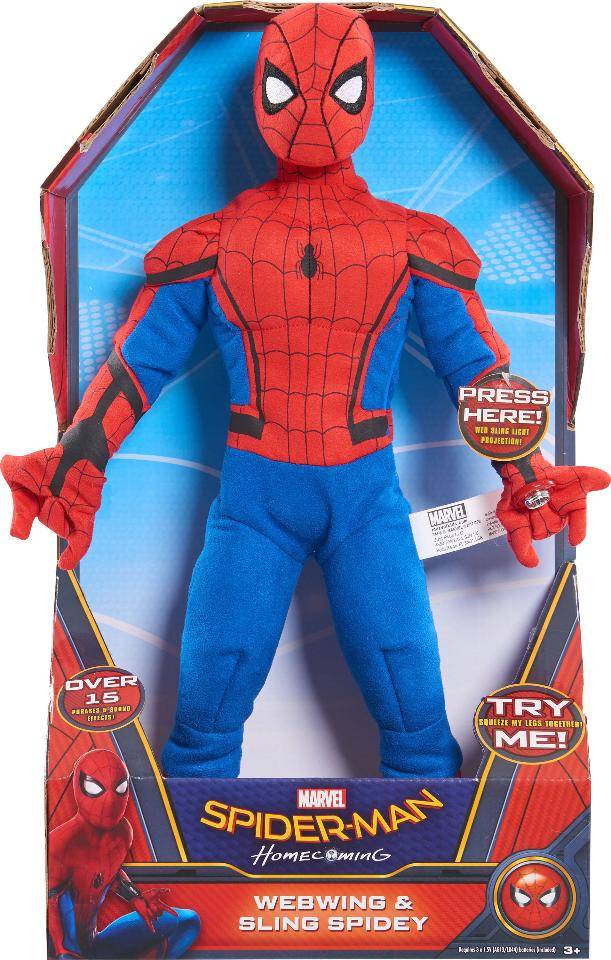 Оригинал Marvel Spider-Man Homecoming Stuffed Figure - Webwing and Sling Sp...