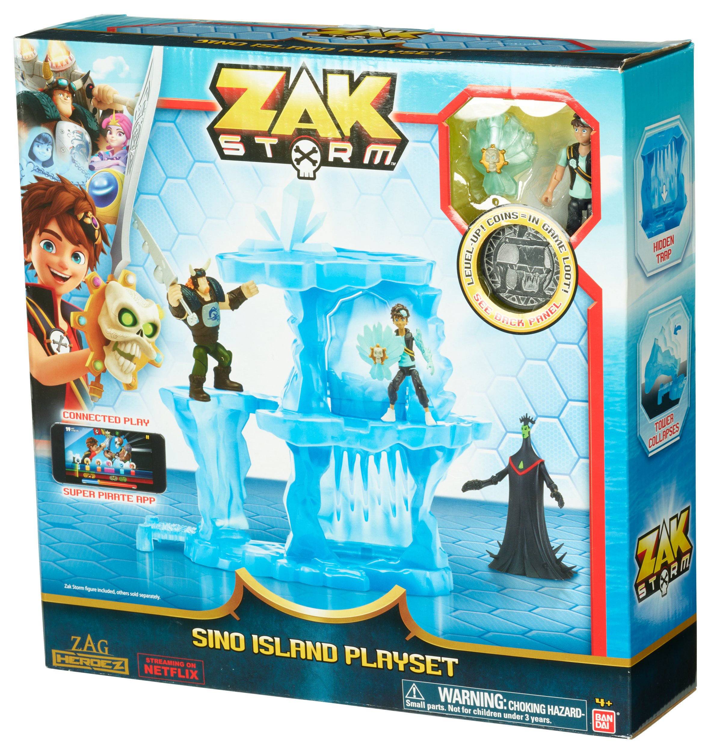 Bandai Zak Storm - Зак Шторм суперпират -Ледник- Остров Сино -Sino Island  Playset | Играландия - интернет магазин игрушек