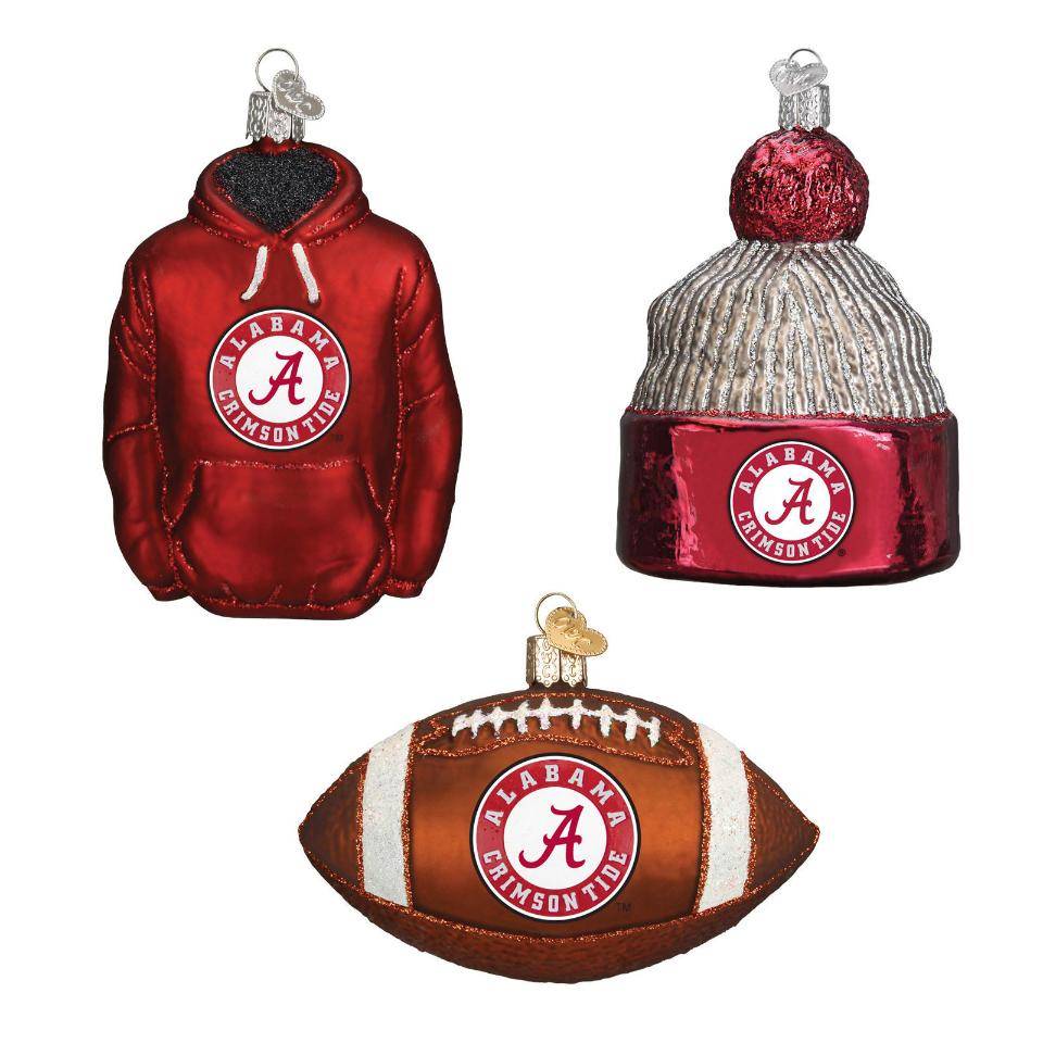 Alabama Crimson Tide Football Christmas Ornament Set Играландия