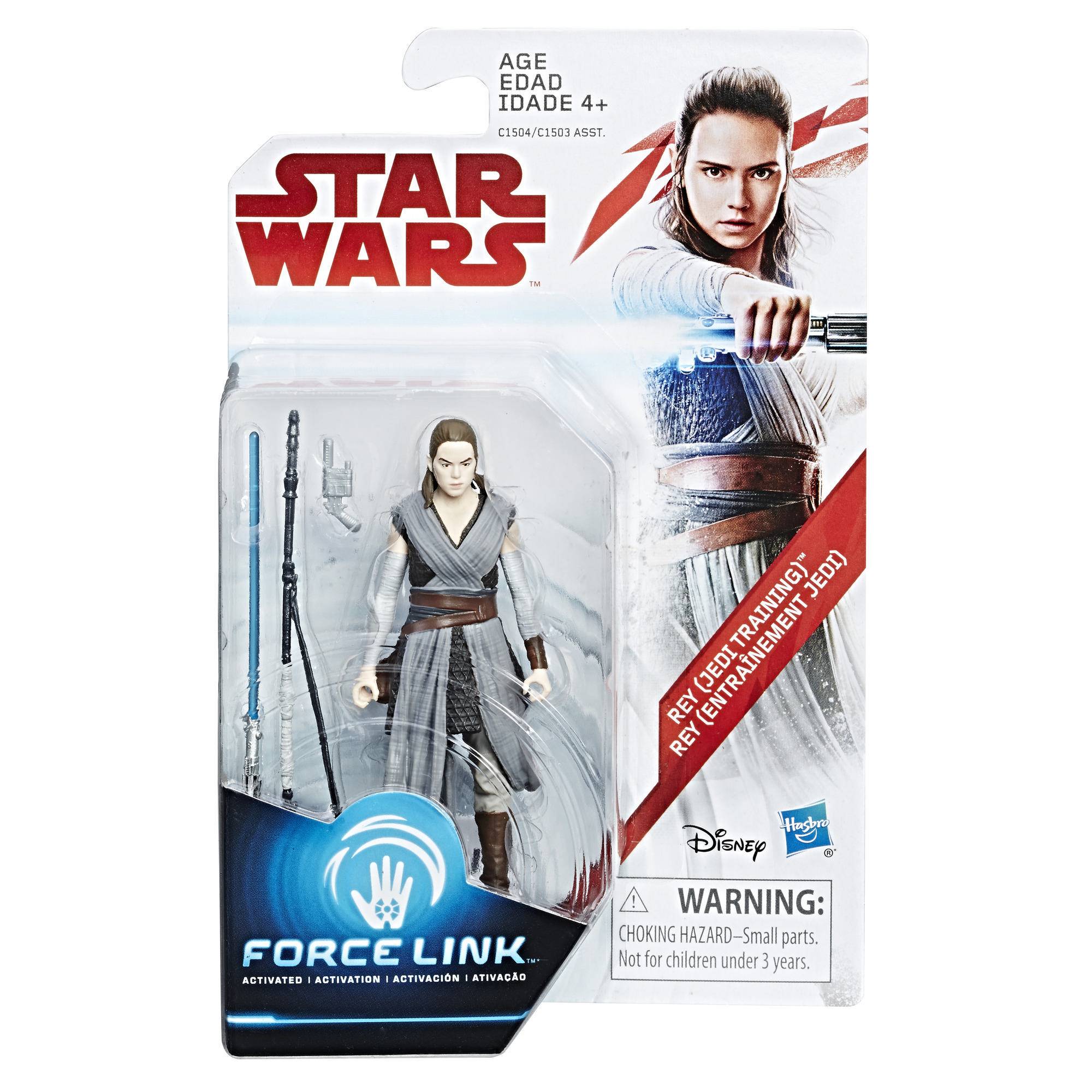 Star Wars Force Link 3.75 inch Action Figure - Rey (Jedi Training) |  Играландия - интернет магазин игрушек