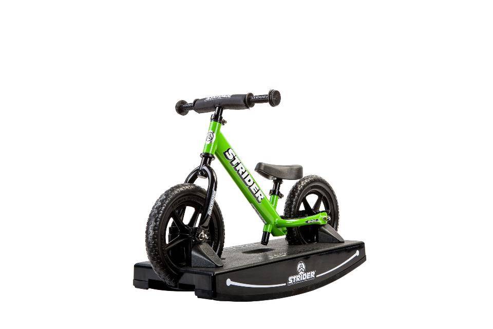 Strider 12 Sport Baby Bundle No Pedal Balance Bike Green