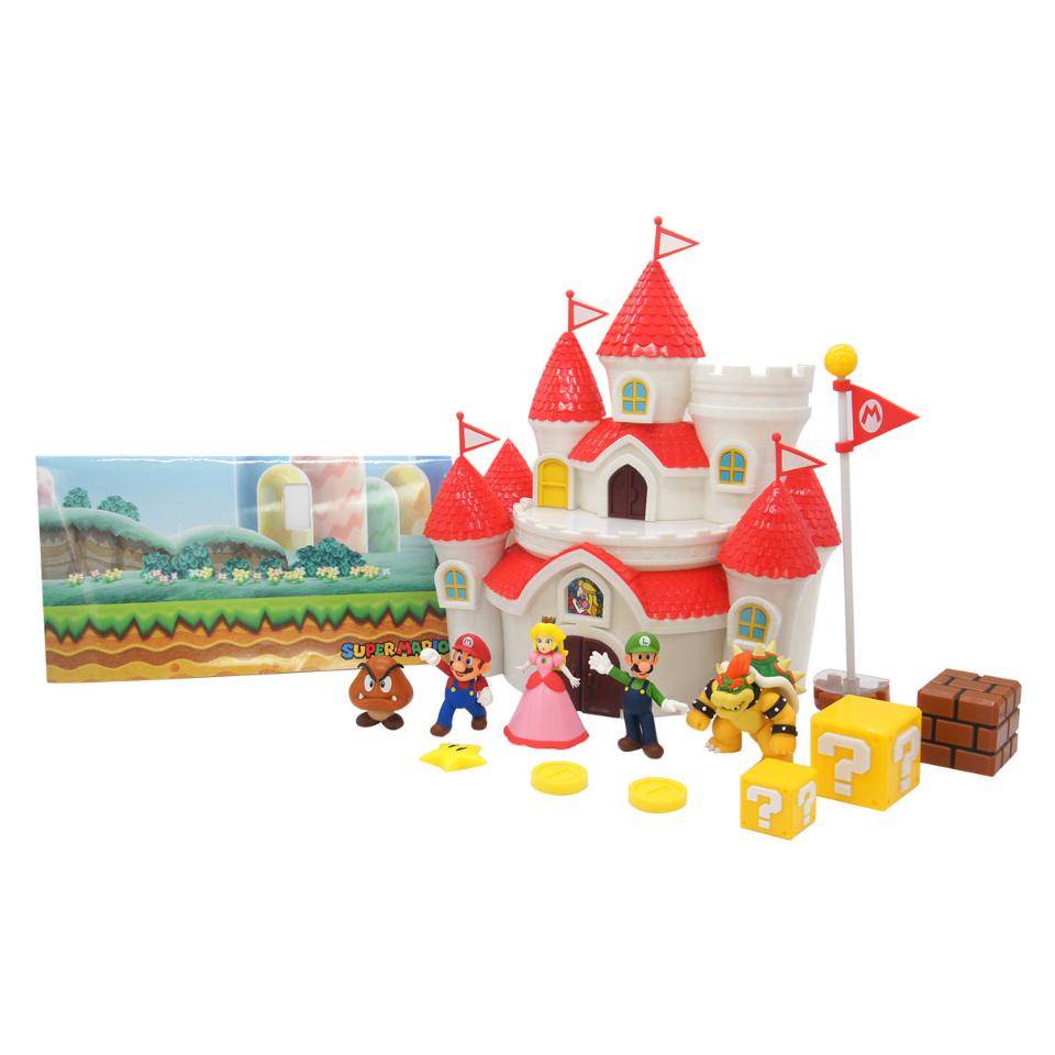 World of Nintendo Super Mario Deluxe Mushroom Kingdom Castle Playset |  Играландия - интернет магазин игрушек