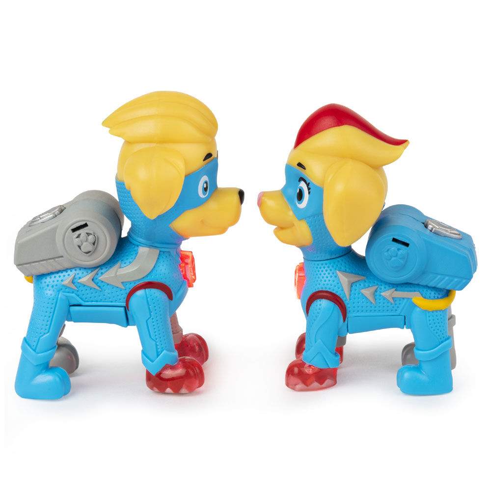 paw patrol mighty paws super paws twins 2 pack