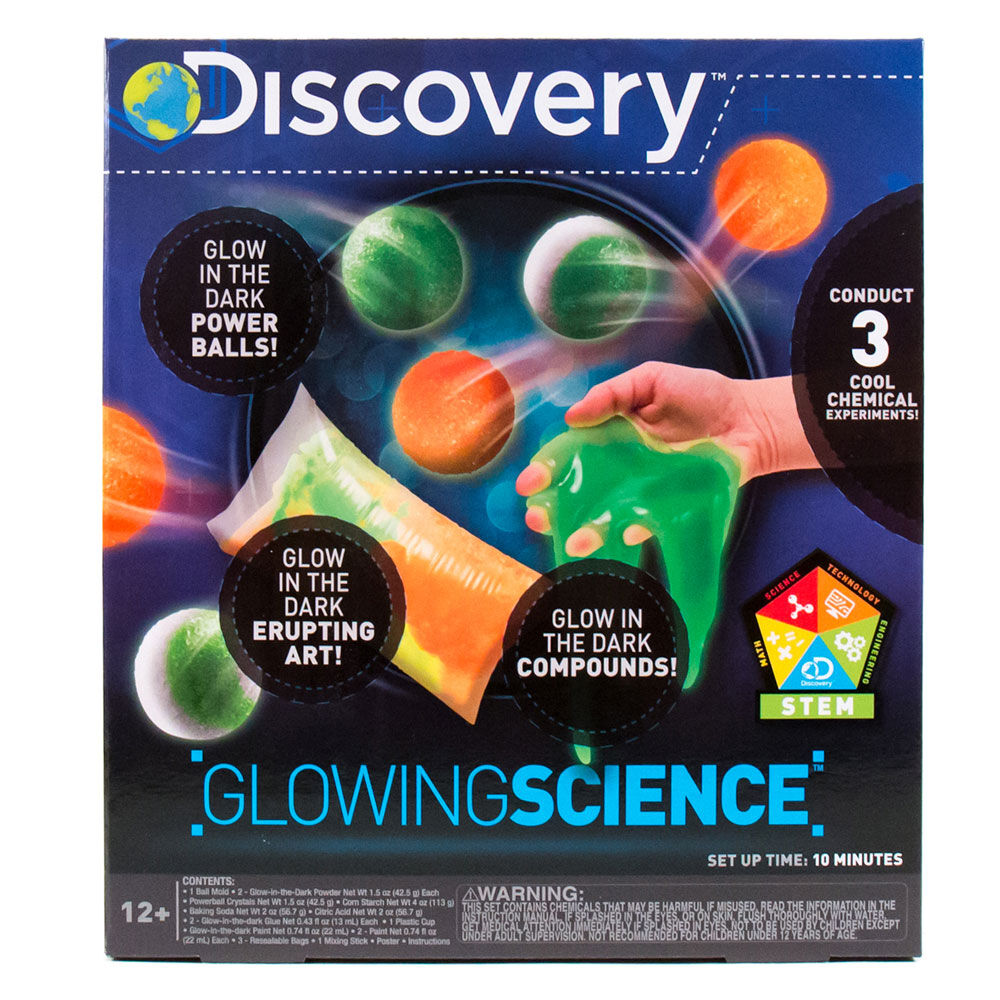 Color Science Glow. Discovery extreme Chemistry Stem Science Kit by Horizon Group.