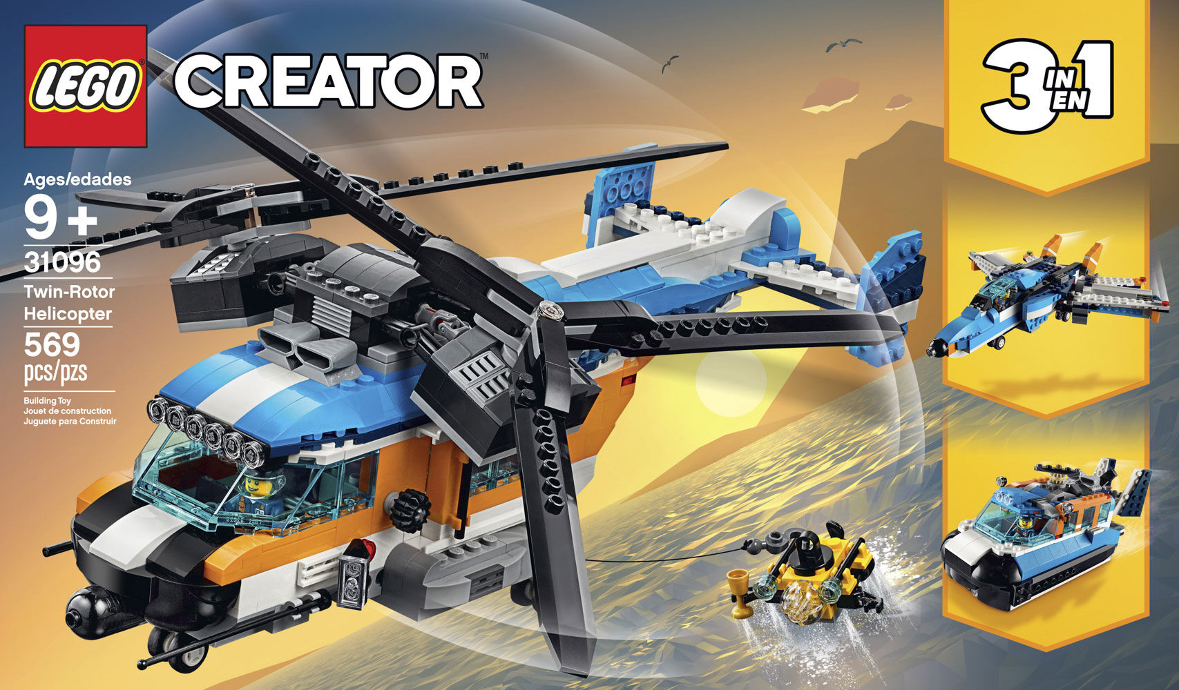 LEGO Creator Twin Rotor Helicopter 31096