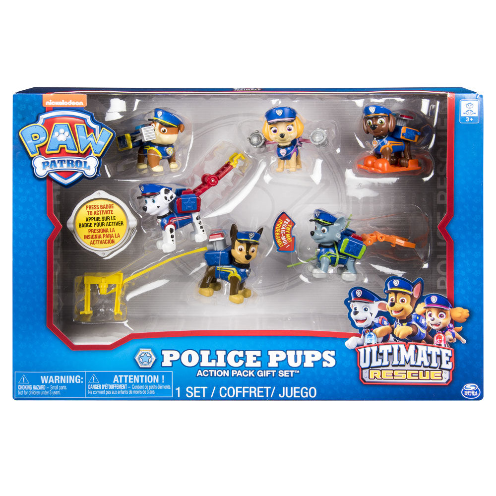 Paw patrol ultimate rescue action pack hot sale pups