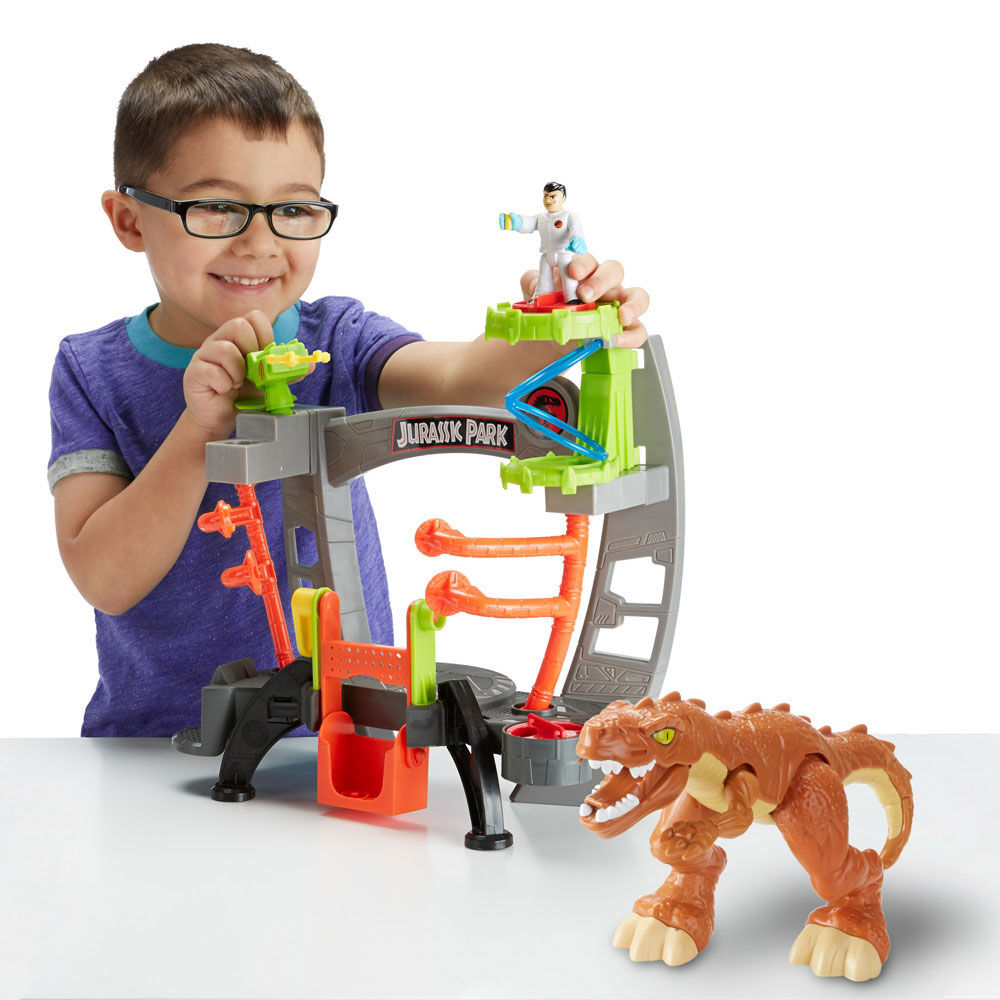 imaginext jurassic world lab gift set