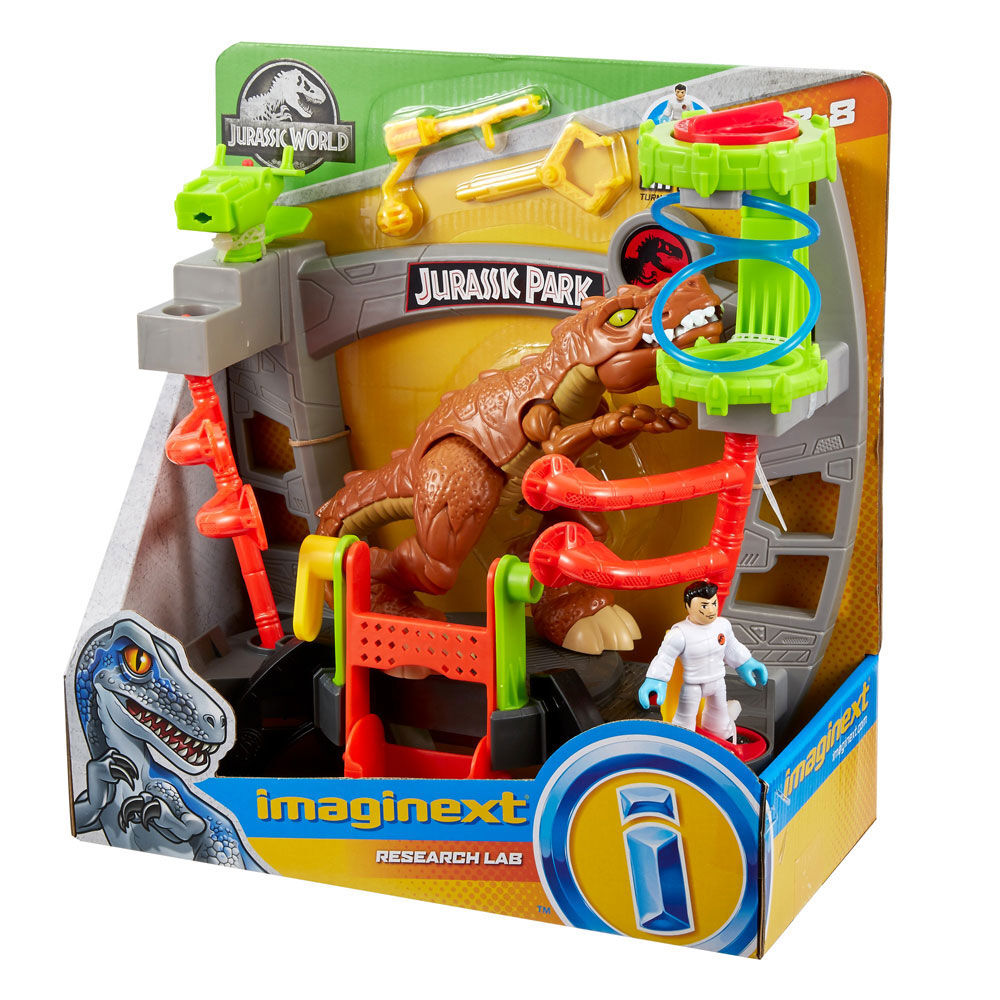imaginext jurassic world lab gift set