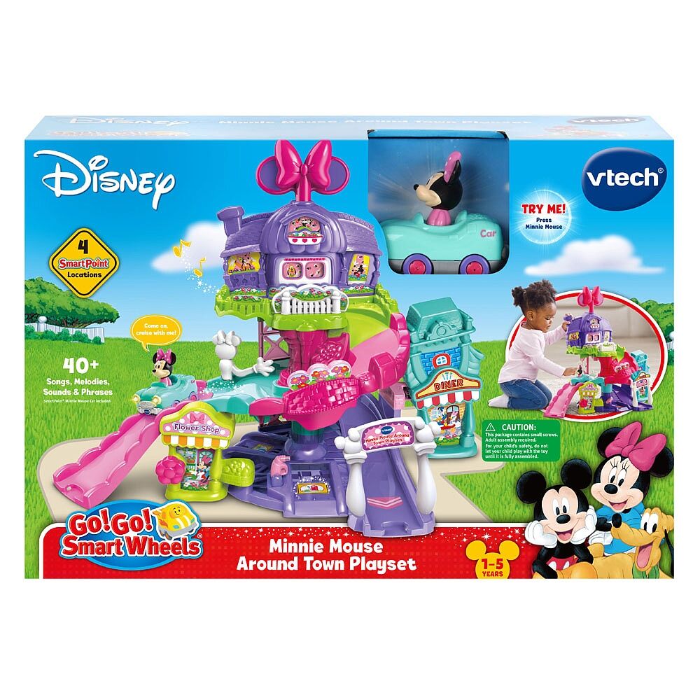 vtech minnie mouse around town playset