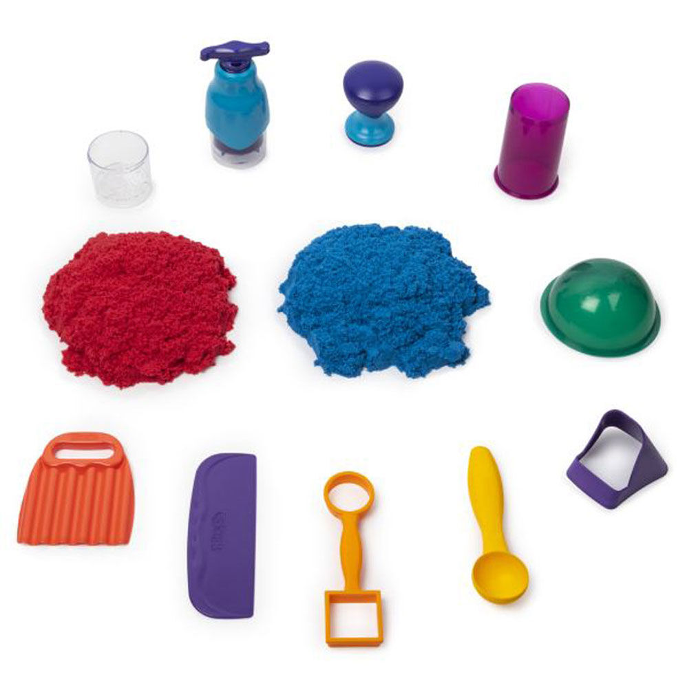 Kinetic Sand Sandisfying Set with 2lbs of Sand and 10 Tools 063169