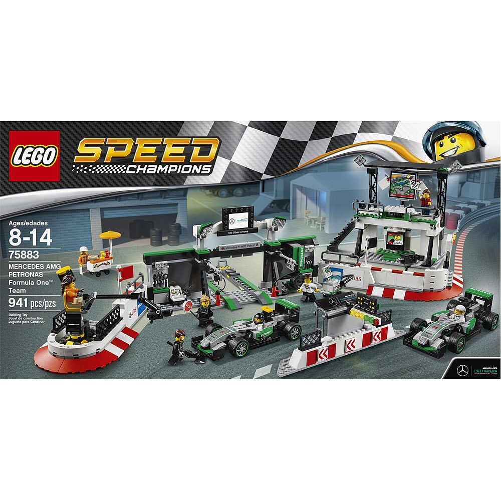 lego speed champions mercedes amg petronas formula one team 75883