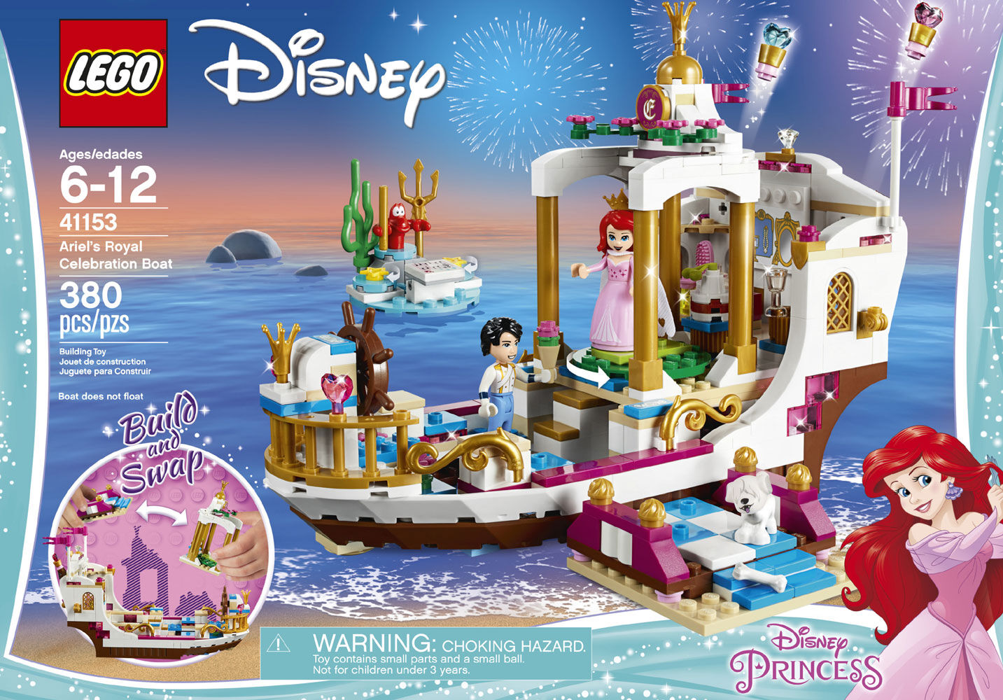 Lego disney princess ariel's royal celebration boat on sale