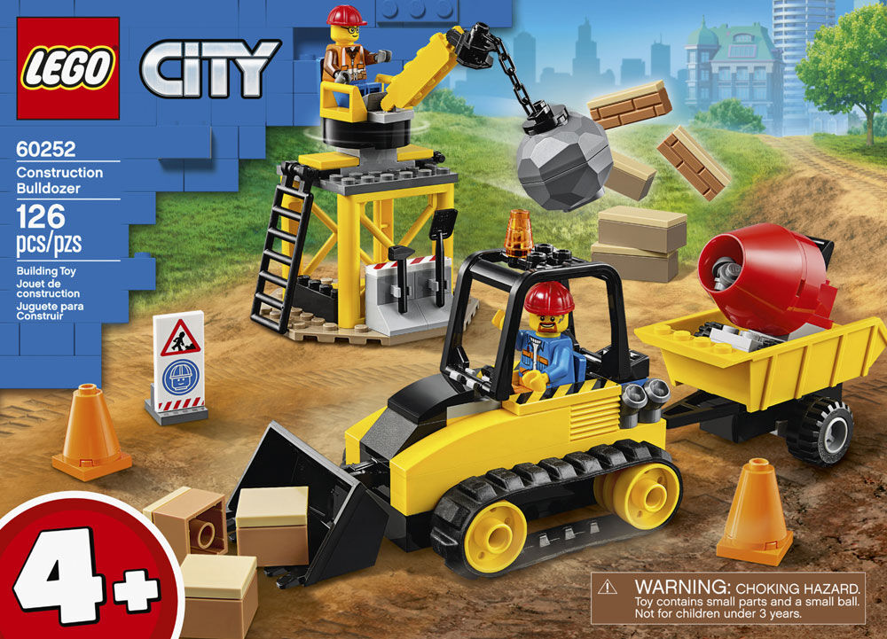 lego city construction bulldozer building set 60252