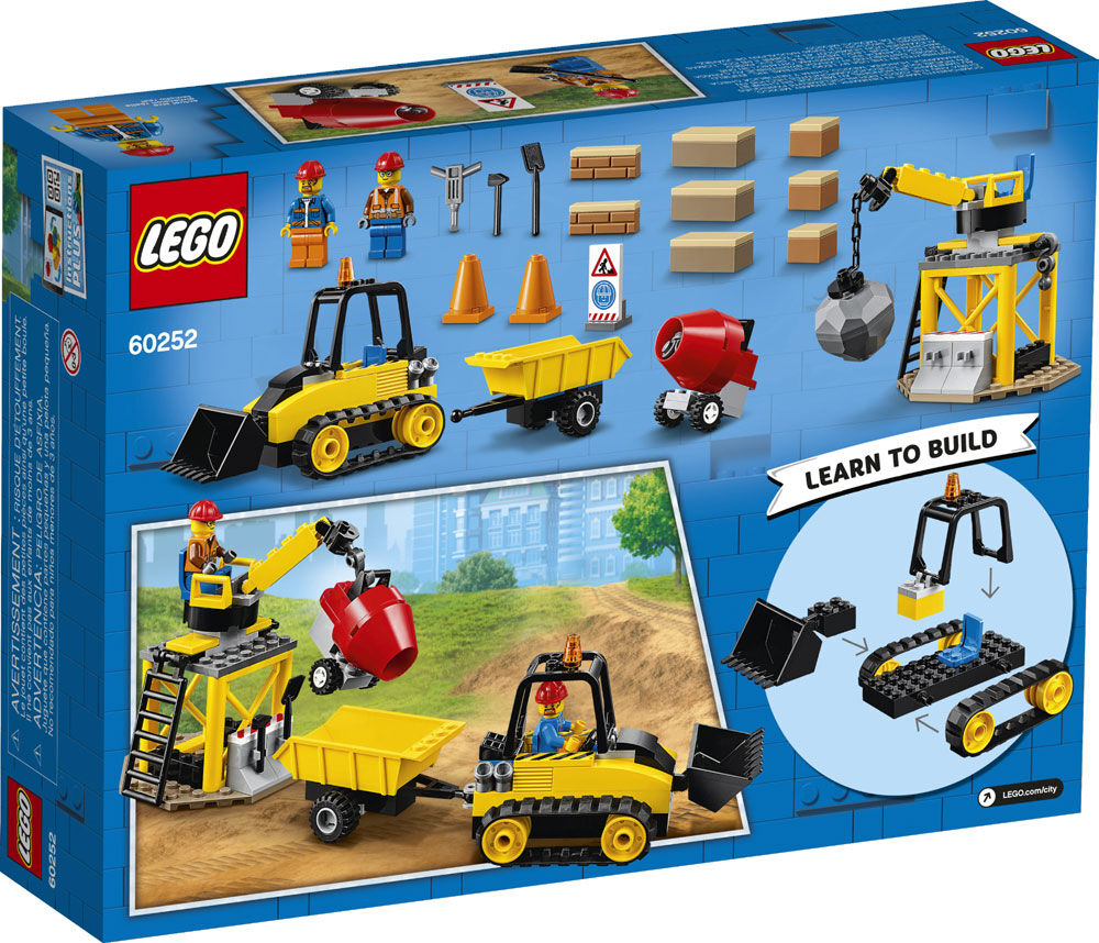 lego city construction bulldozer building set 60252