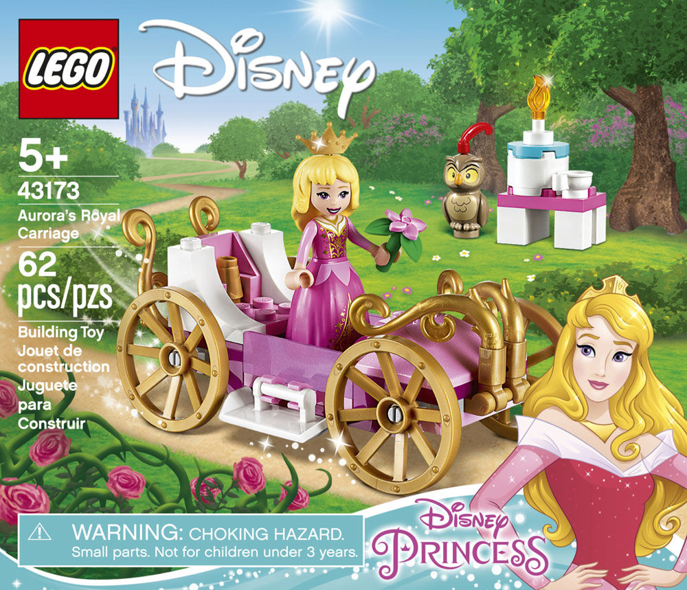 lego disney aurora's royal carriage princess building playset 43173