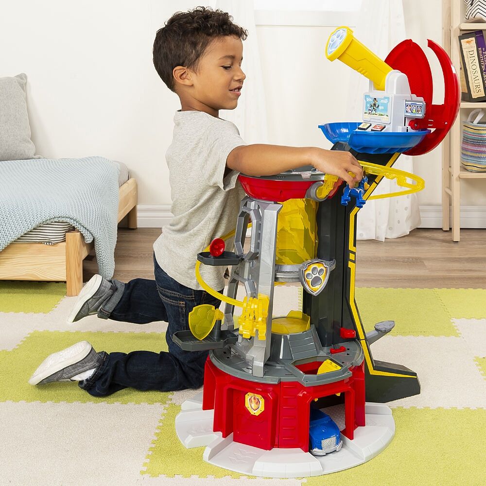 paw patrol mighty lookout tower cars