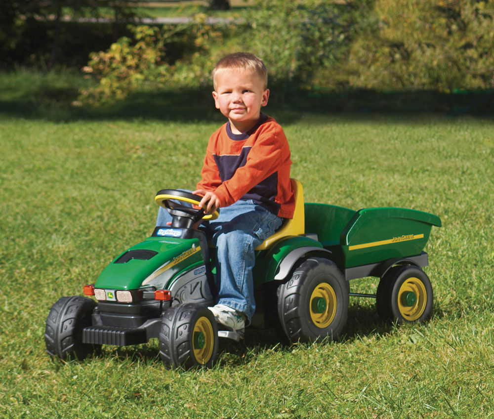 peg perego john deere farm tractor