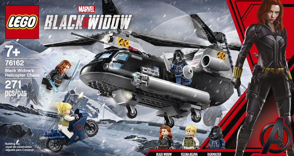 Оригинал LEGO Super Heroes Marvel Black Widow's Helicopter Chase 76162...