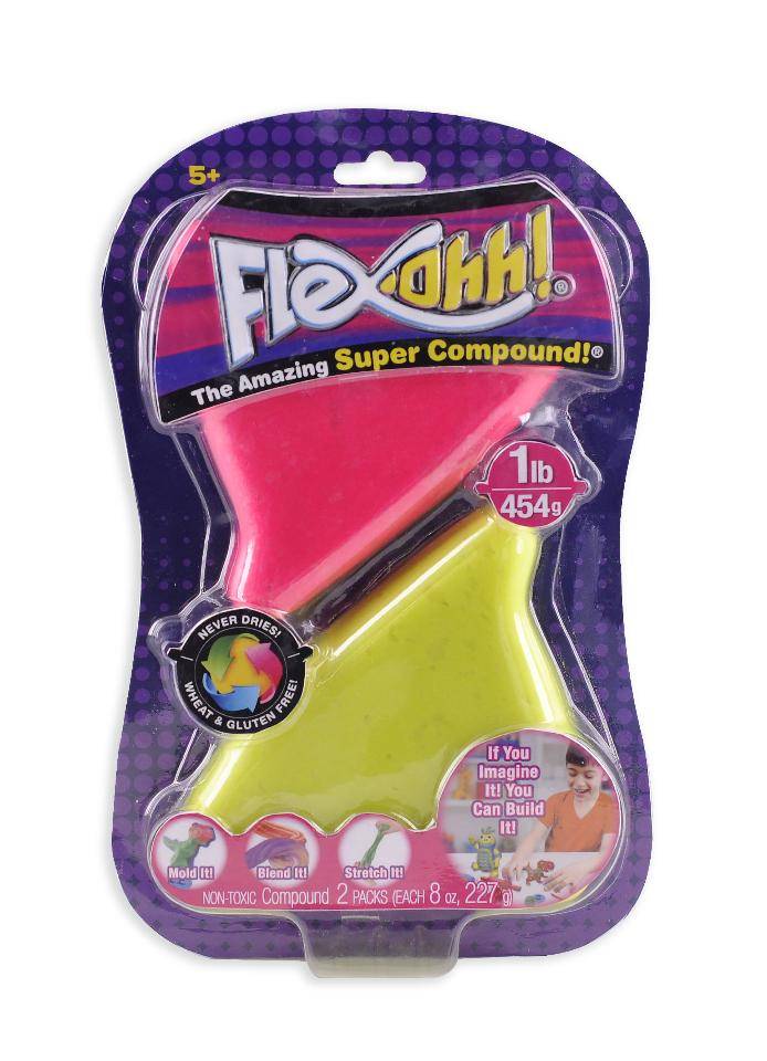 Flex-Ohh! The Amazing Super Compound Dual Color Container - Fuchsia Furyand Yellow Glow