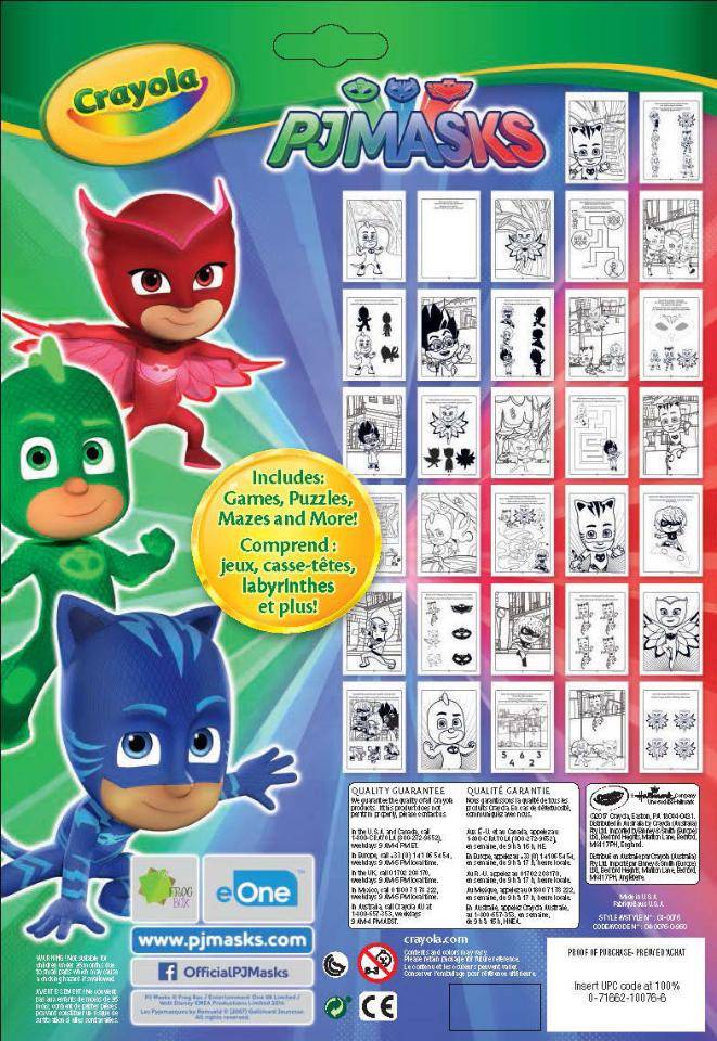 Crayola PJ Masks Color & Activity Book Играландия интернет магазин