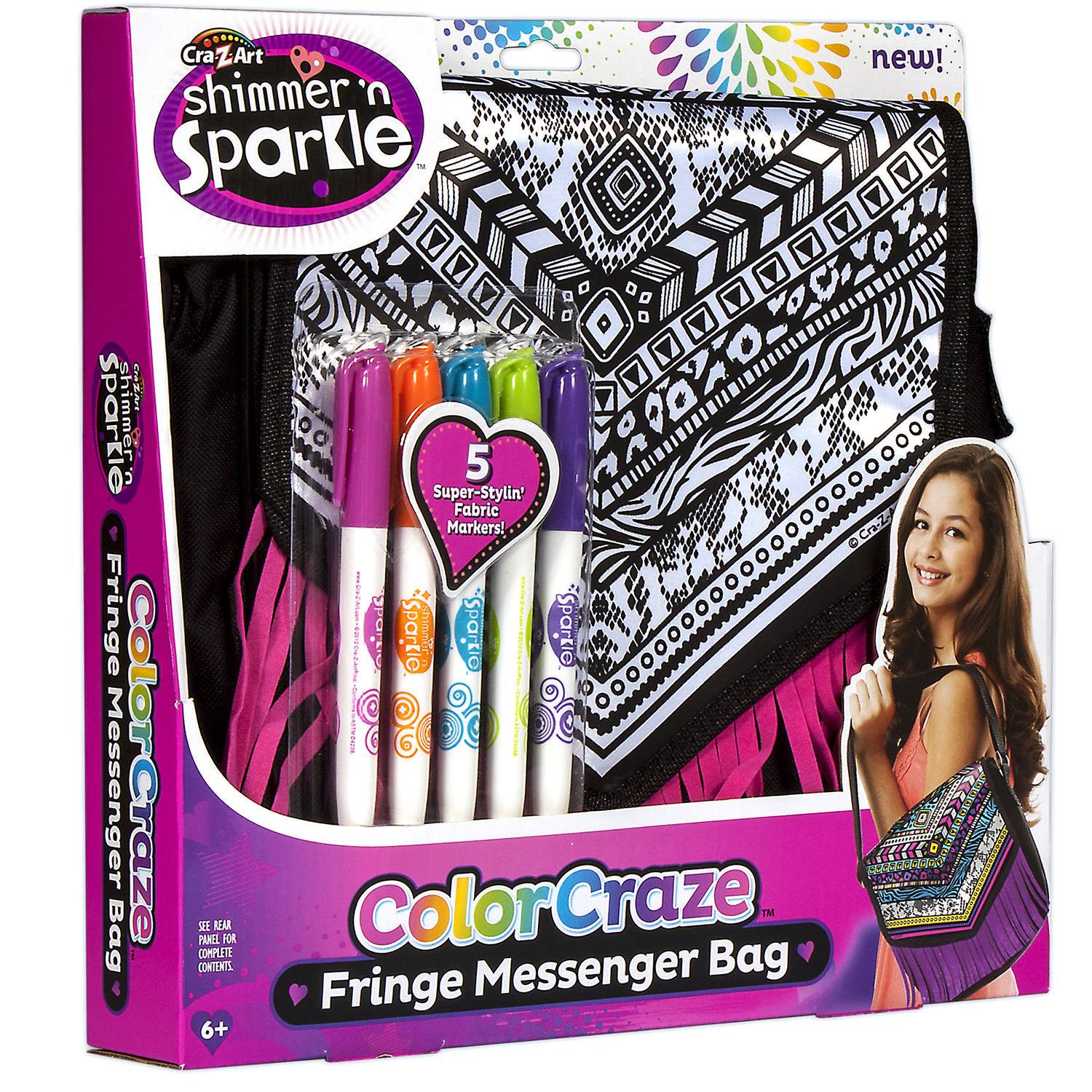 Оригинал Cra-Z-Art Shimmer 'n Sparkle Color Craze Fringe Messenger Bag...