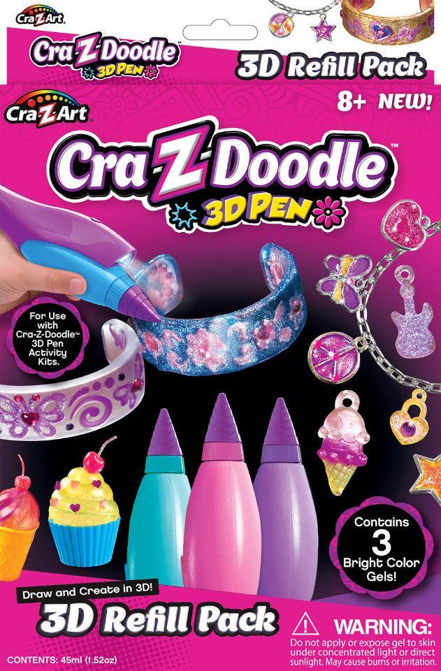 Оригинал Cra-Z-Art Cra-Z-Doodle 3D Pen Pastel Color Refill Set. 