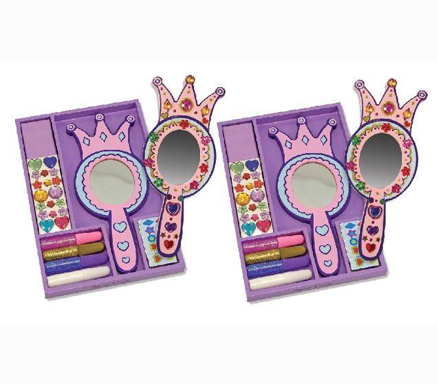 Decorate-Your-Own Wooden Princess Mirror