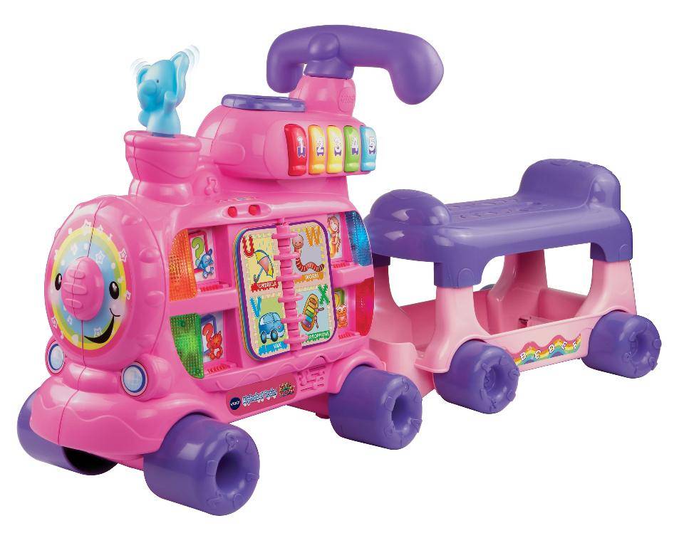 vtech ride on train pink