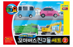 Игровой набор из 4-х автобусов "Маленький автобус Тайо" -Поко, Хард,Макс,Бонгбонг -специальный выпуск
