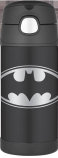 Thermos FUNtainer Batman Stainless Steel Straw Bottle - 12 Ounce