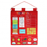 Alma's Designs Wall Hanging Today is Activity Chart - Red