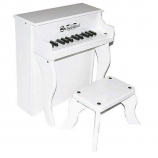 Schoenhut White Elite Designer Spinet Toy Piano