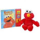 Sesame Street Elmo's Play Day Play-a-Sound Book with Plush