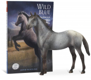 Breyer Wild Blue Horse Figurine and Book Set