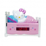 Sleeping Hello Kitty Alarm Clock Radio with Night Light
