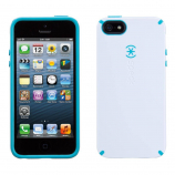 Speck CandyShell Case for iPhone 5/5s - White/Peacock Blue