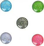 MiButton Home Button Stickers - Glitter Pastels