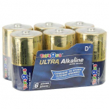 Toys R Us D Ultra Alkaline Batteries - 6 Pack