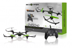 Sky Viper V2450 Remote Control Streaming Video Drone - Black/Green