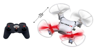 Swift Stream Remote Control Z-4 Mini Drone - 2.4GHz White