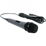 The Singing Machine Unidirectional Dynamic Wired Microphone - Grey