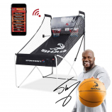 SHAQ Hoop Shot Cyber Arcade 2-in-1 Traditional and Online Indoor Basketball Game