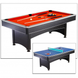 Hathaway Maverick 7-ft Pool Table with Table Tennis