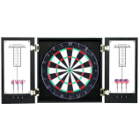 Hathaway Winchester Dartboard and Cabinet Set - Black