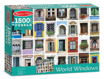 Melissa & Doug World Windows Cardboard Jigsaw Puzzle - 1500 piece